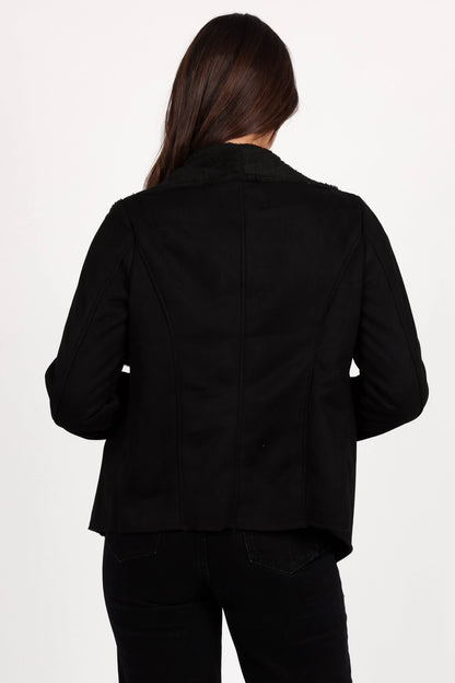 Lopez Faux Sherling Jacket Black