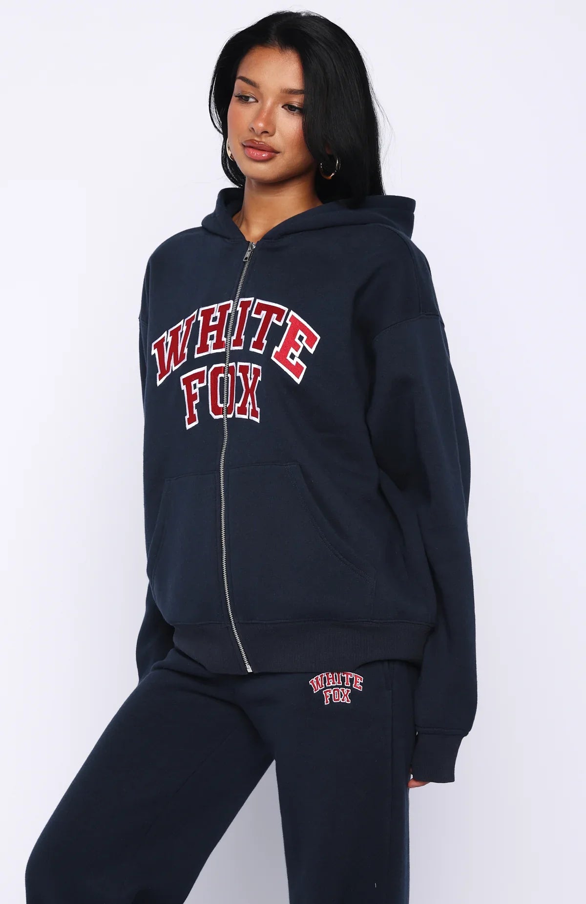 Starting Fresh Zip Front Hoodie Navy