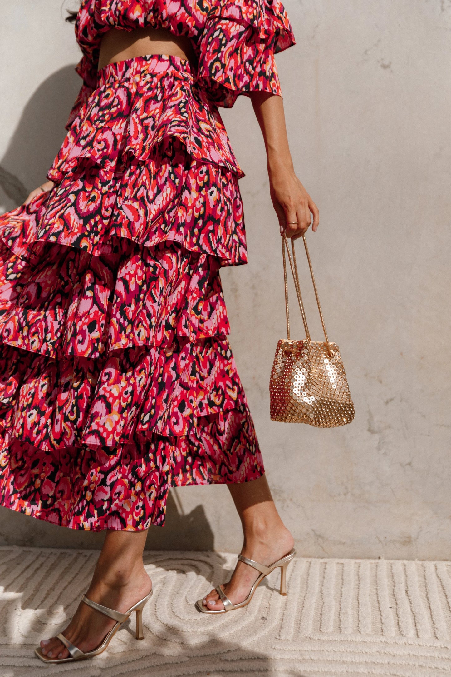 Valentina Embellished Bag Gold