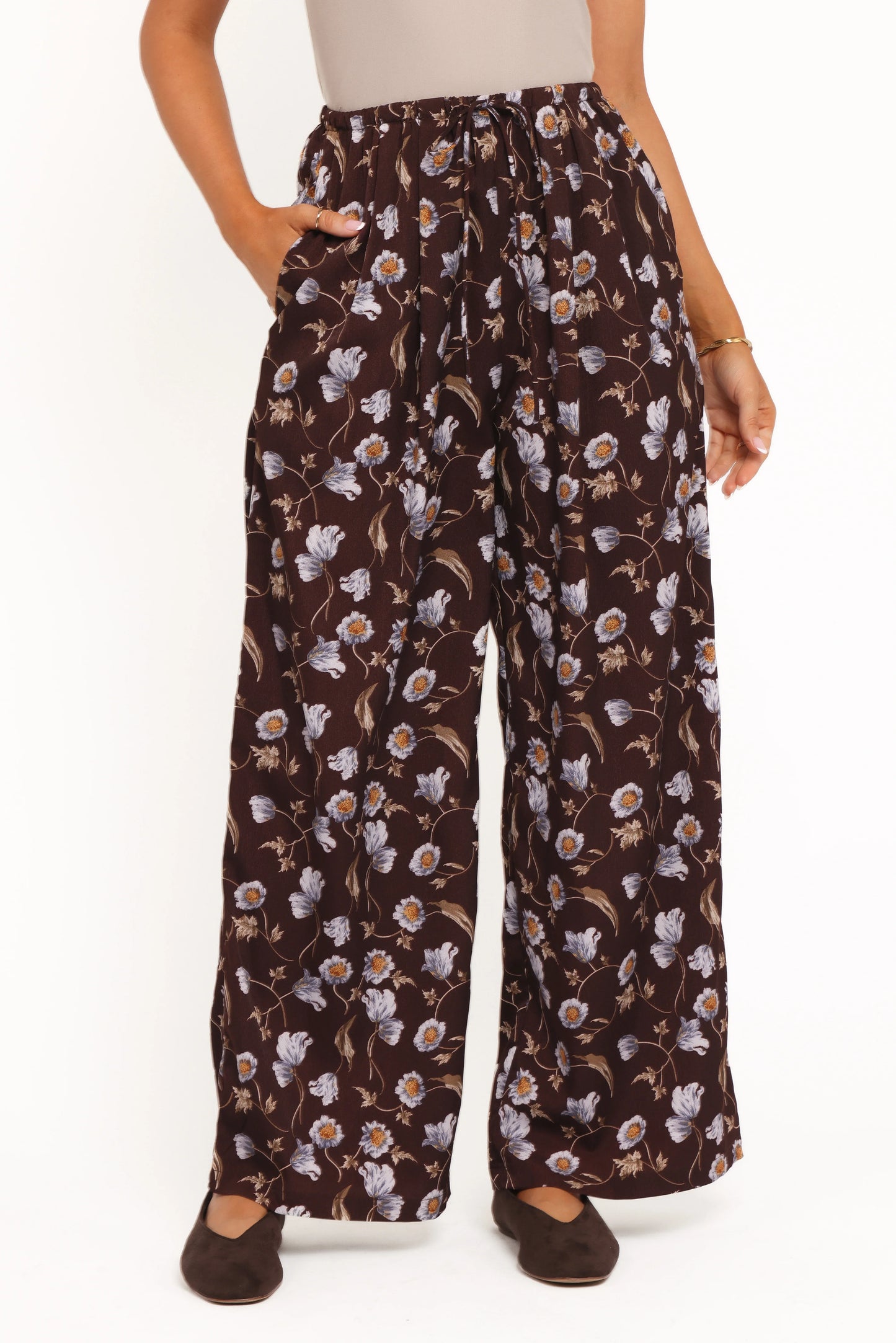 Calantha Wide Leg Pants Fall Floral