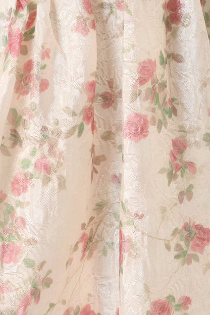 Sunnie Dress Ivory Pink Floral