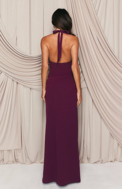 Twilight Temptation Maxi Dress Plum