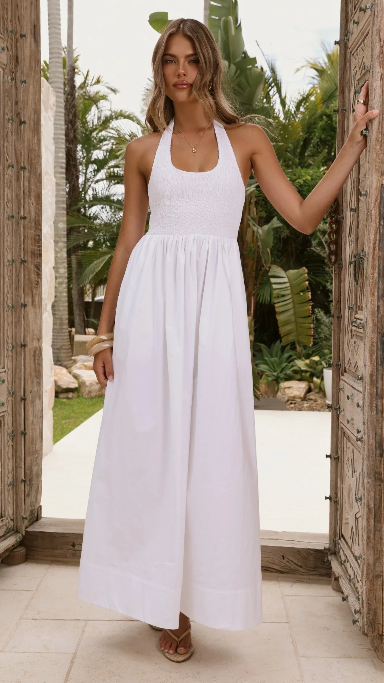 Keanie Maxi Dress White