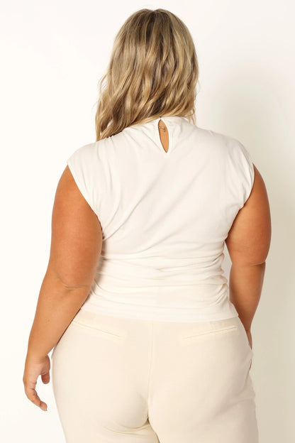 Nissa Top Off White