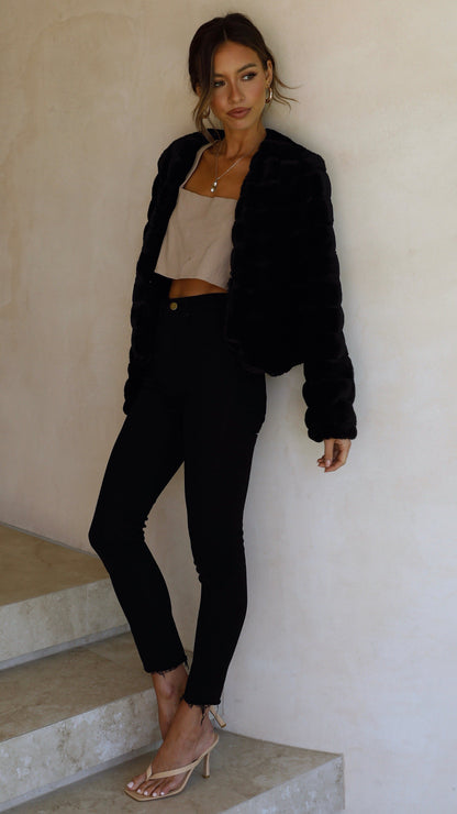 Tully Crop Jacket Black