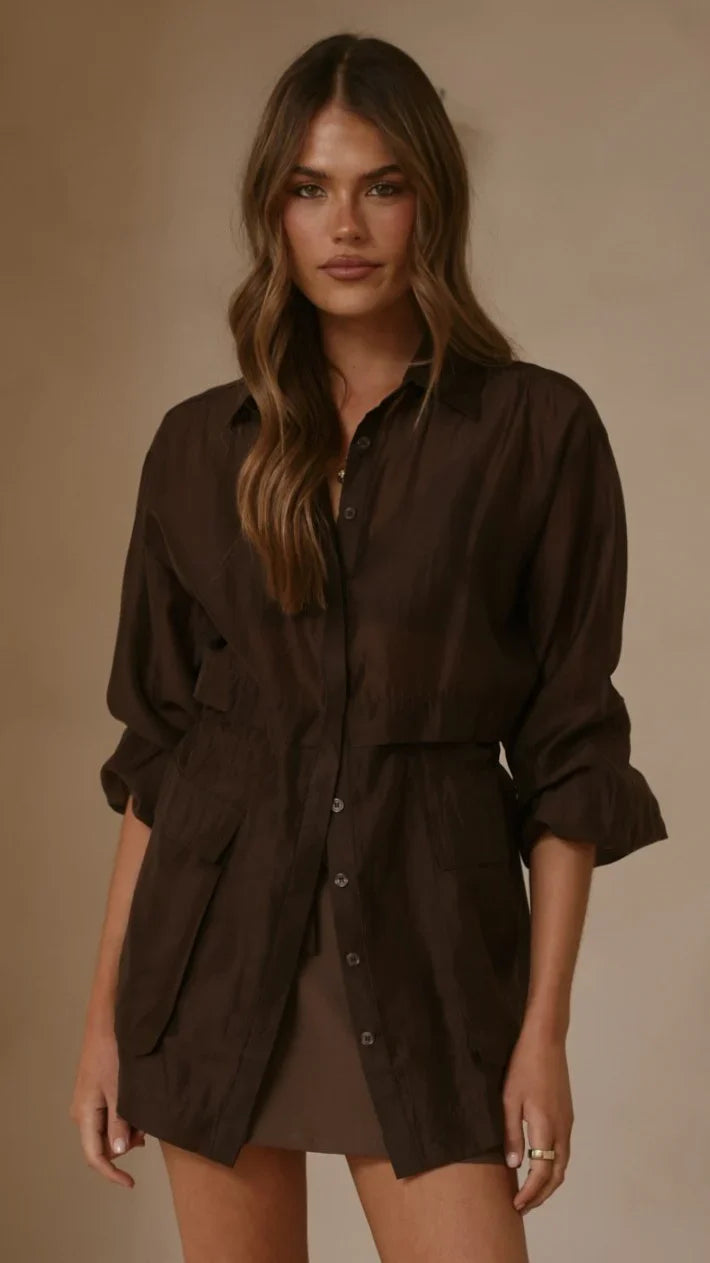Banx Sheer Top Chocolate