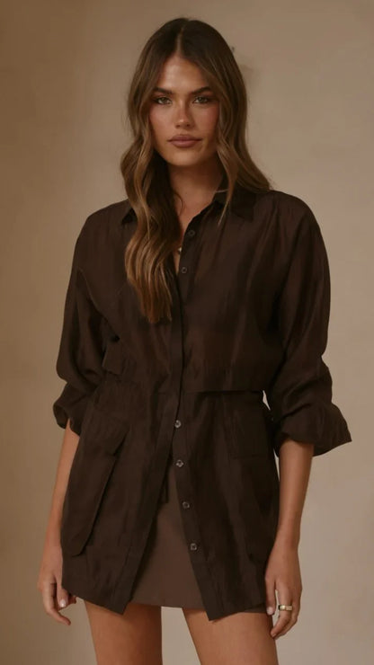 Banx Sheer Top Chocolate