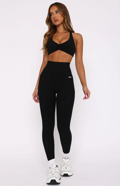 Sprinting Zip Pocket Leggings Black