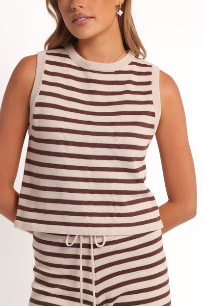 Ilona Knit Set Brown Cream