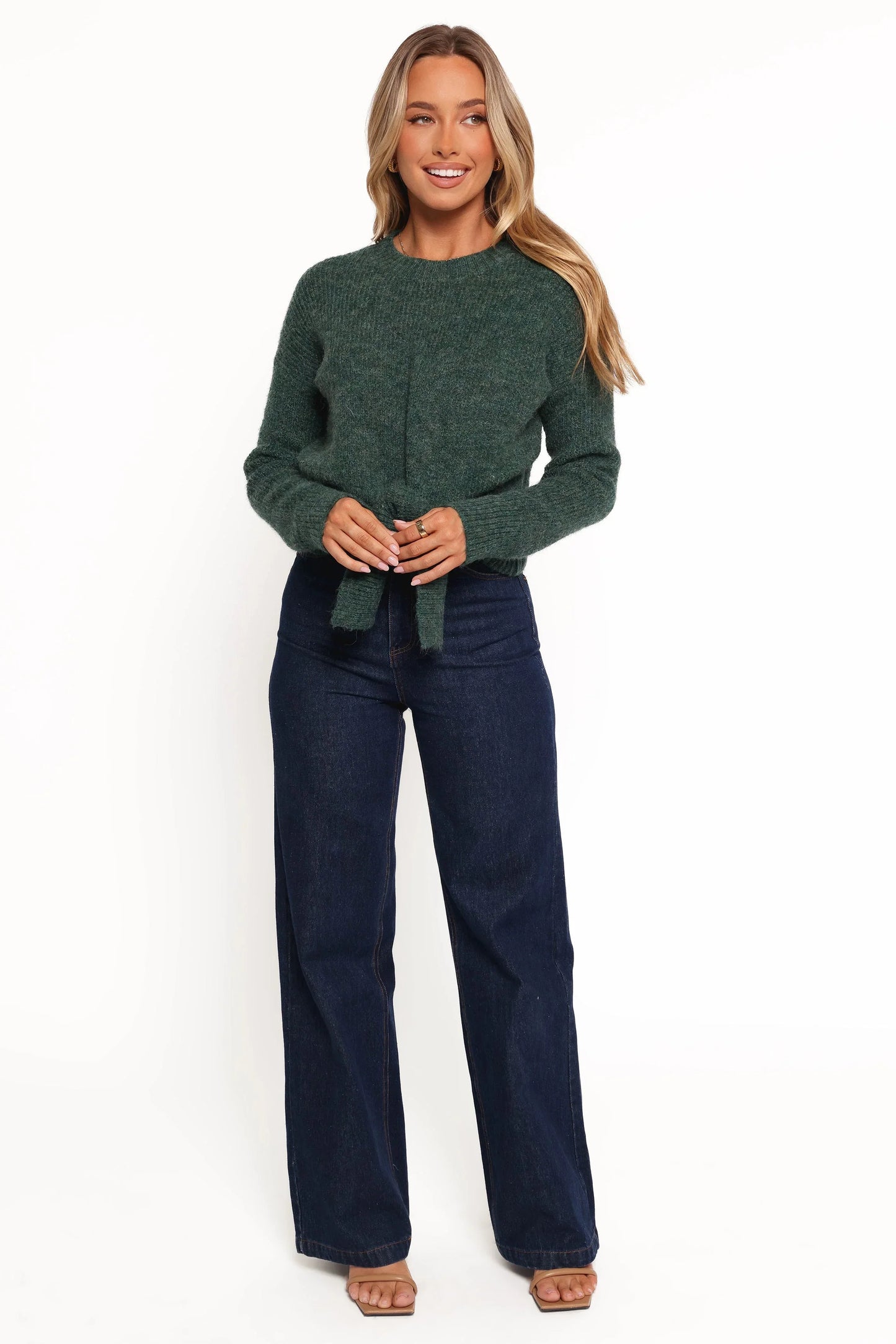 Captivate Knit Sweater Emerald