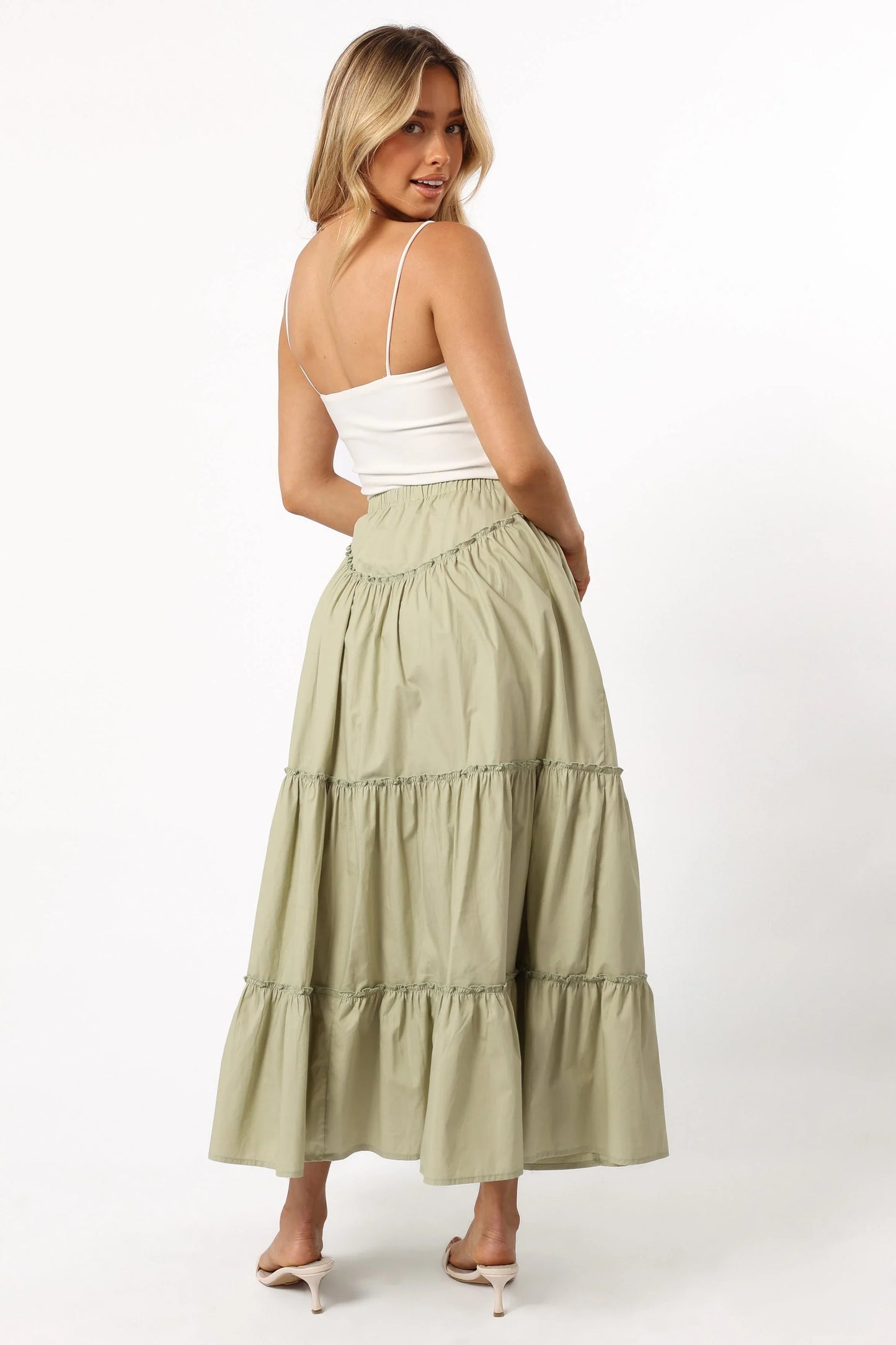 Somerset Midi Skirt Pistachio