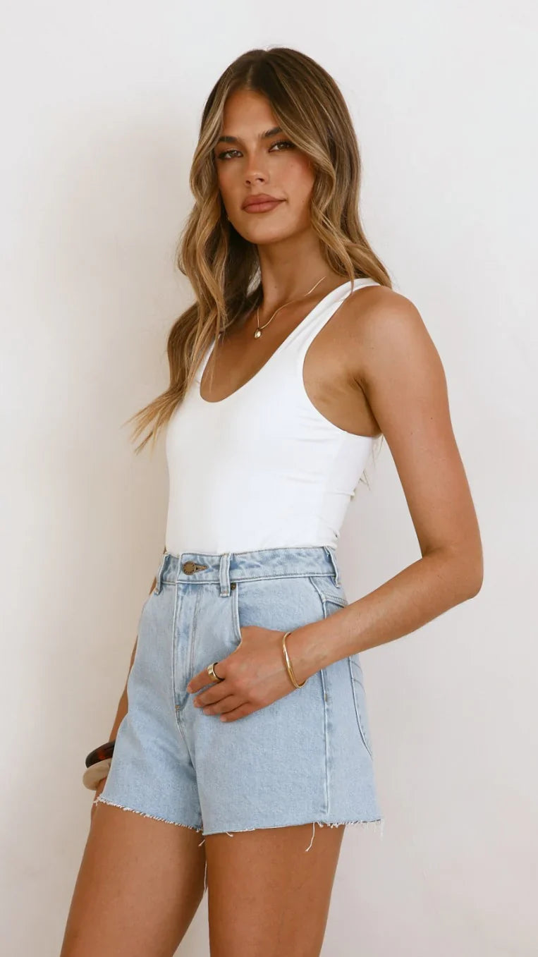 Rollas Mirage Short Nina Blue Organic