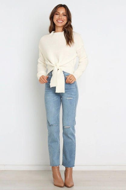 Captivate Knit Sweater Cream