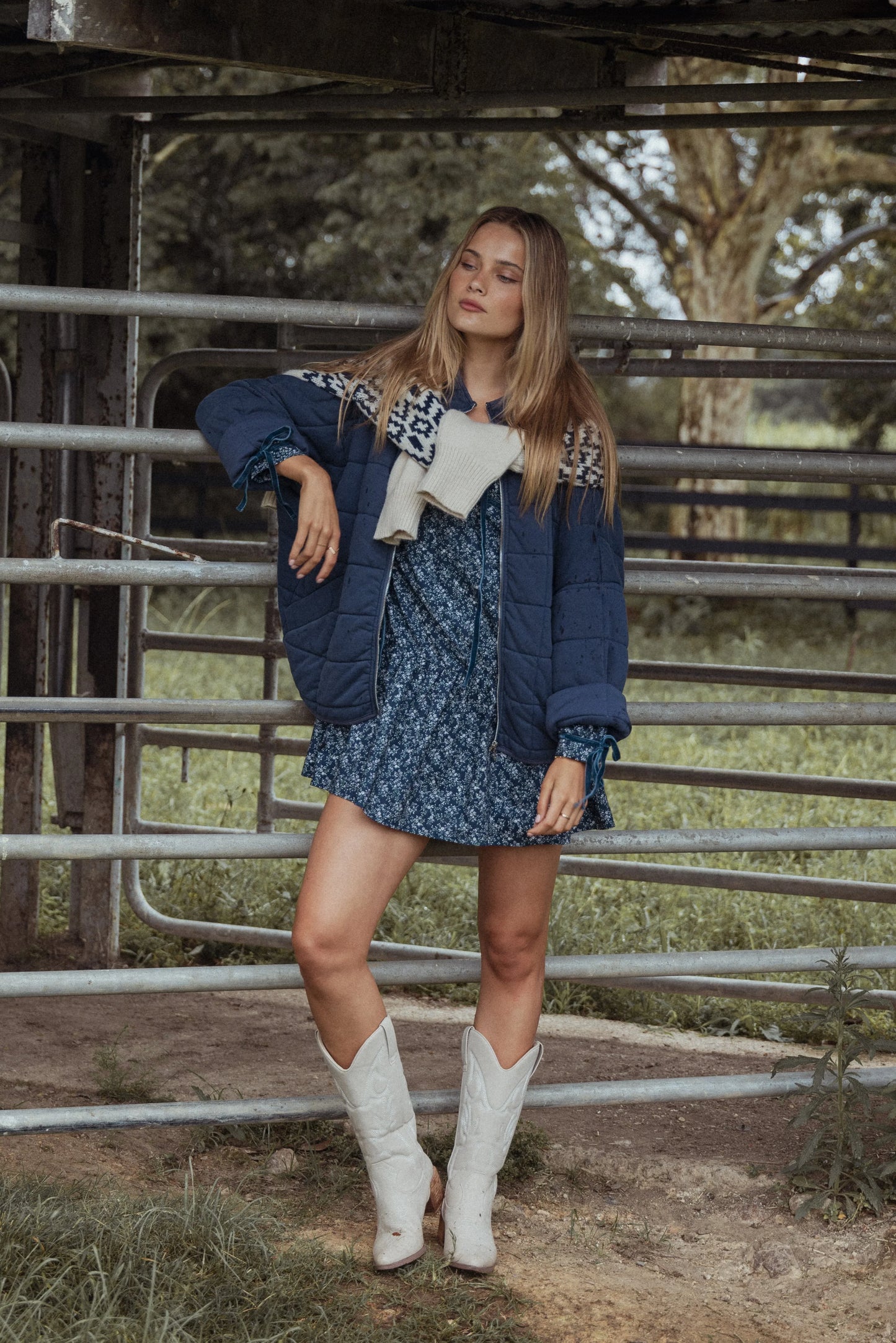 Brooklyn Mini Dress Blue Floral