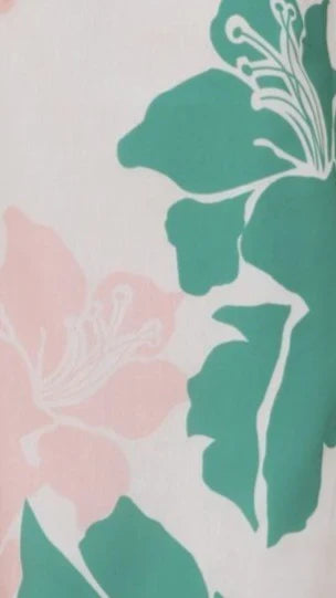 Xandria Mini Dress Pink Green Print
