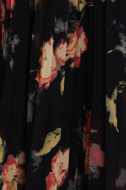 Achanti Pleated Maxi Dress Black Multi
