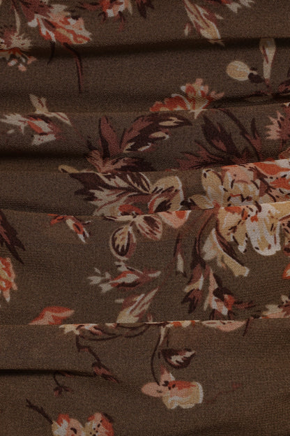 Maia Long Sleeve Top Olive Floral