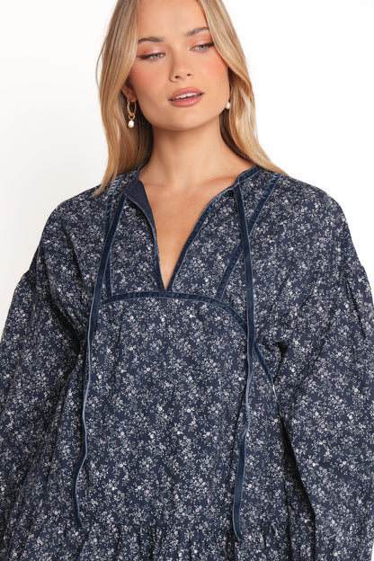 Brooklyn Mini Dress Blue Floral