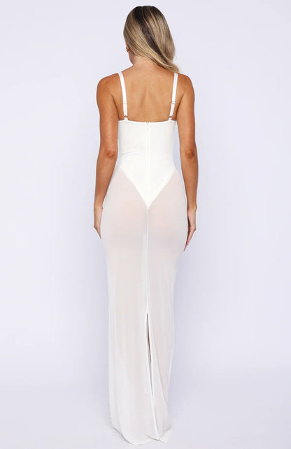 Parisian Night Maxi Dress White