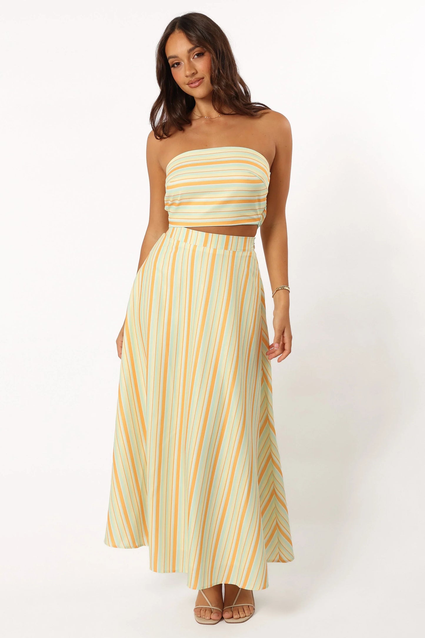 Serafina Two Piece Set Orange Stripe