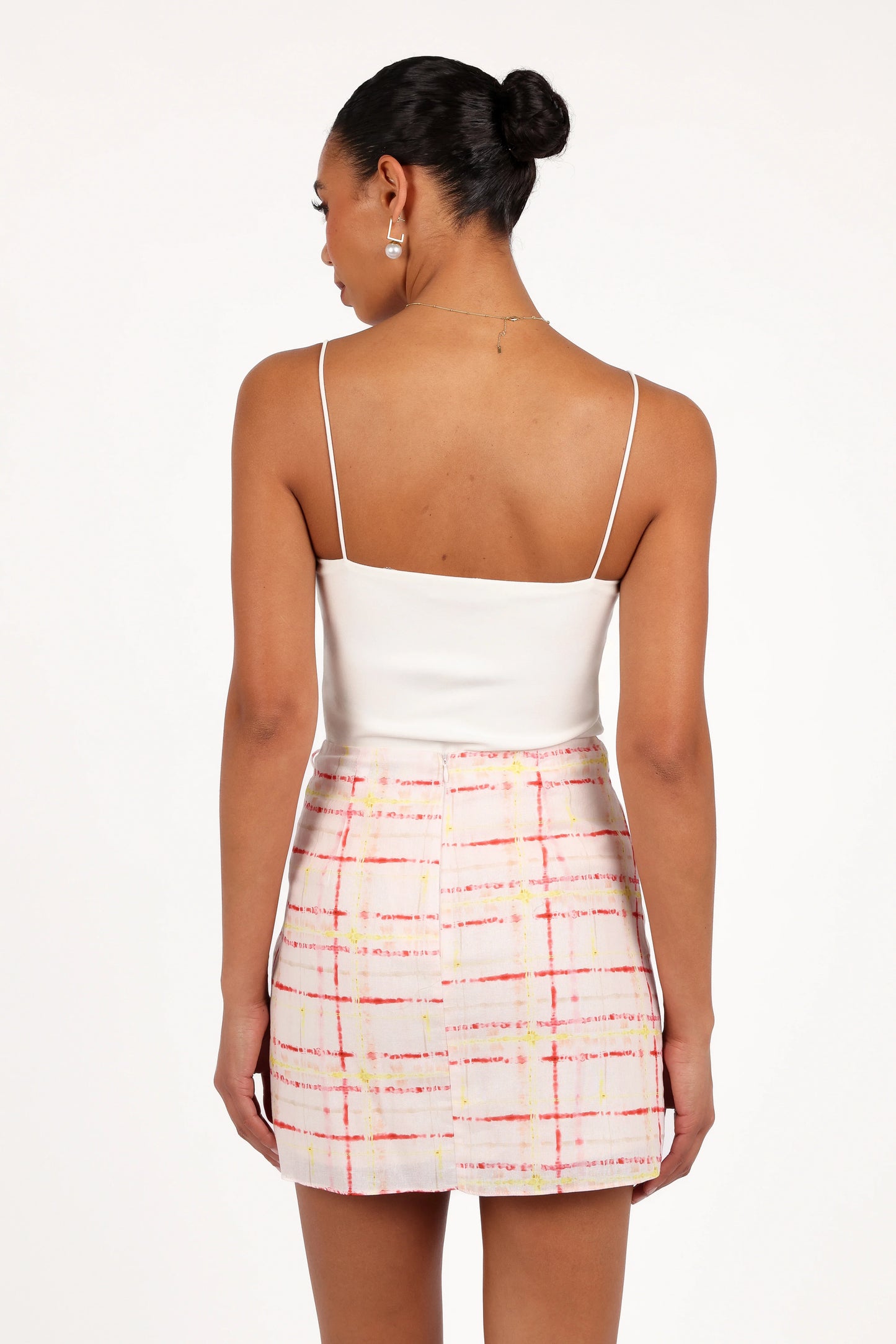 Mirha Mini Skirt Sunset Check