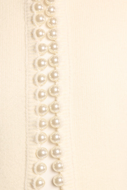 Bloom Pearl Knit Cardigan Cream