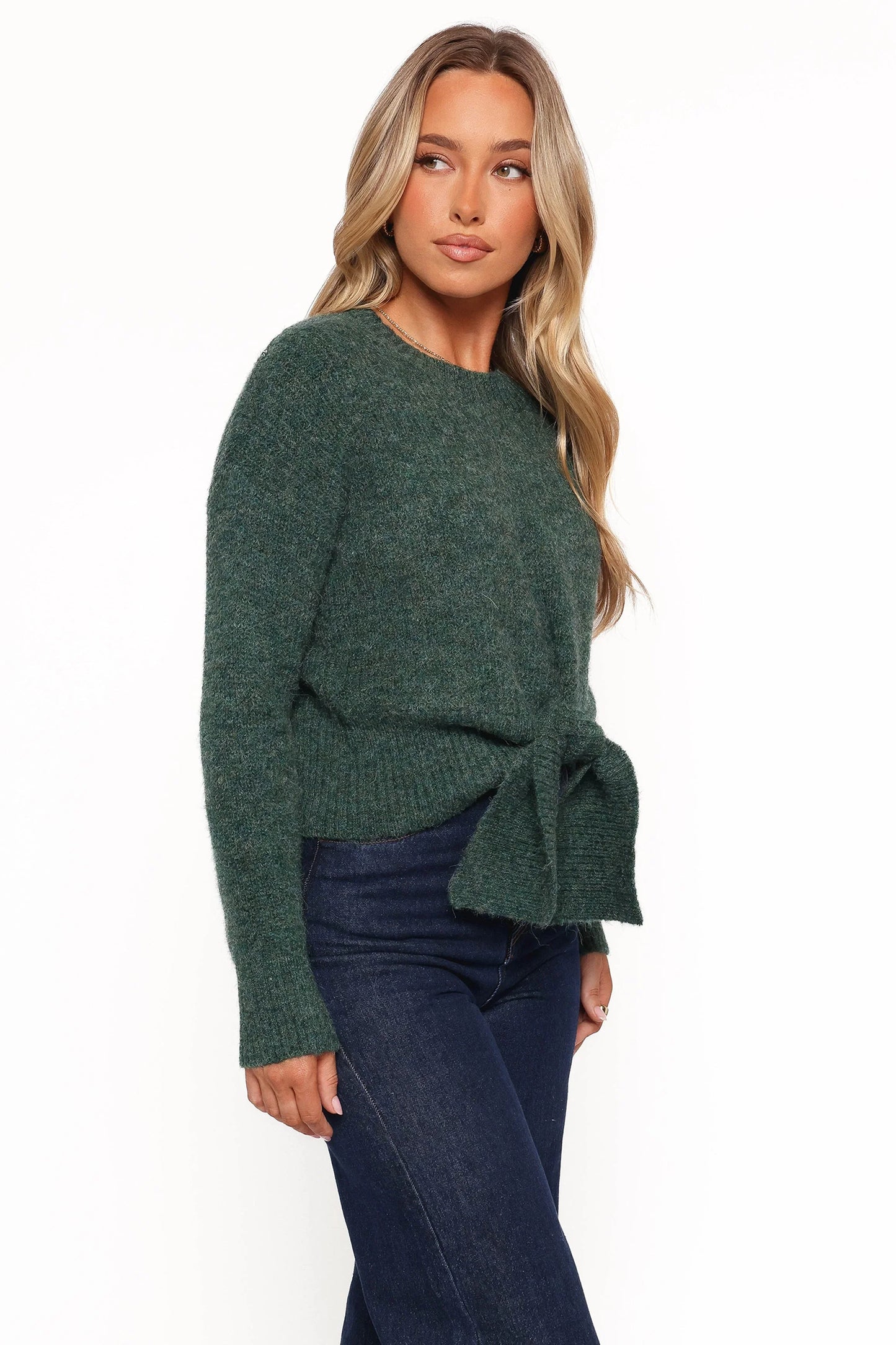 Captivate Knit Sweater Emerald