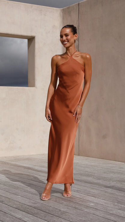 Chiara Maxi Dress Copper