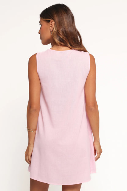 Madeline Mini Dress Pale Pink