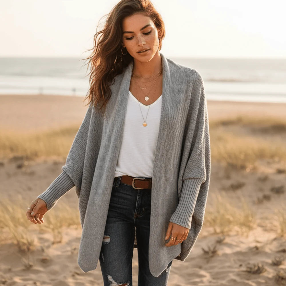 Oversized Batwing Knit Cardigan