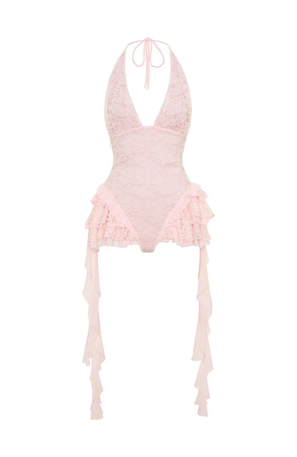 Found My Rhythm Playsuit Dusty Pink