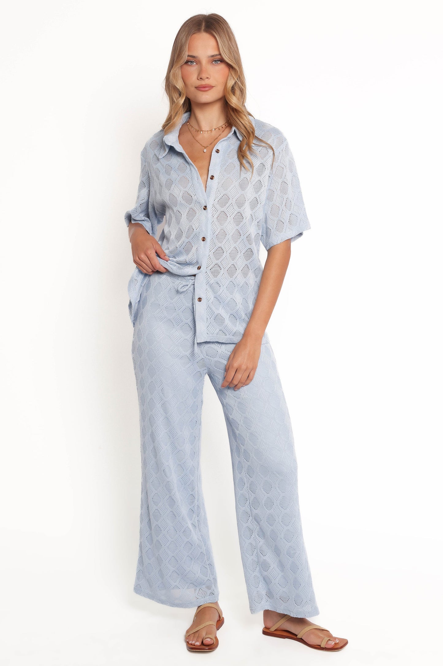 Cora Knit Pant Blue
