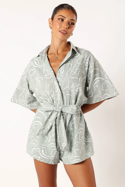 Kellie Romper Sage
