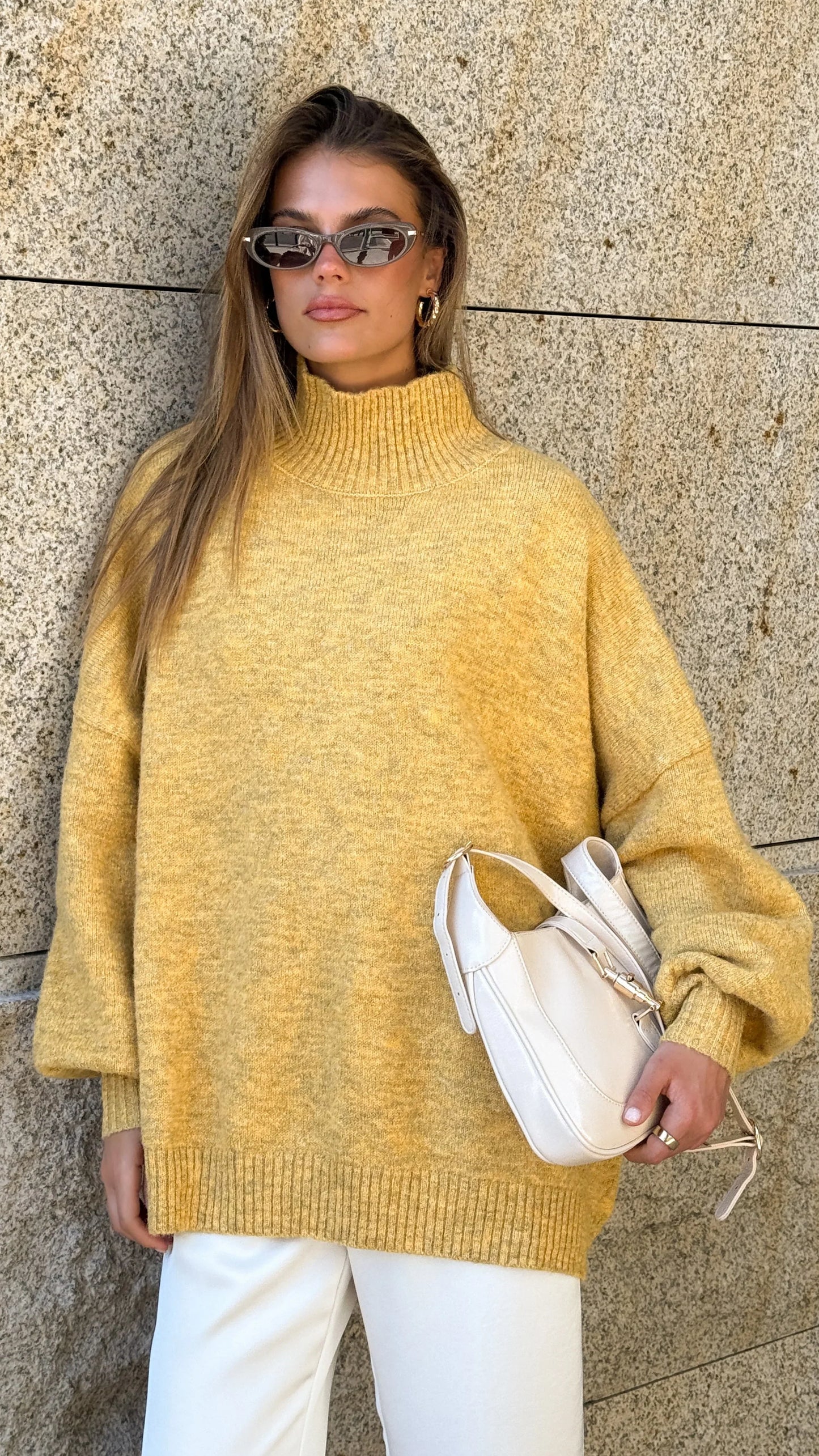Harita Knitted Sweater Mustard