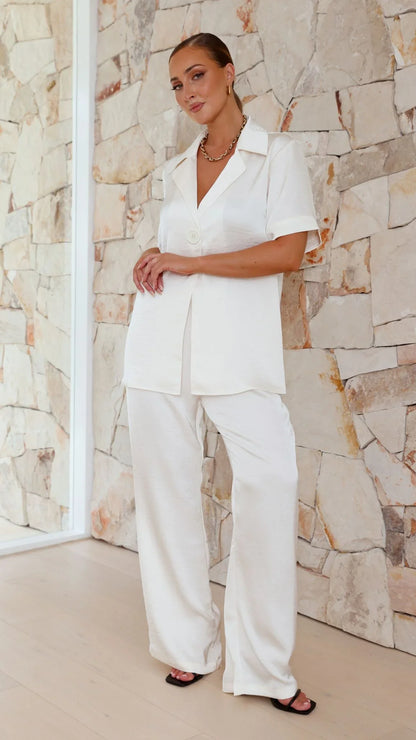 Imogen Button Shirt Cream