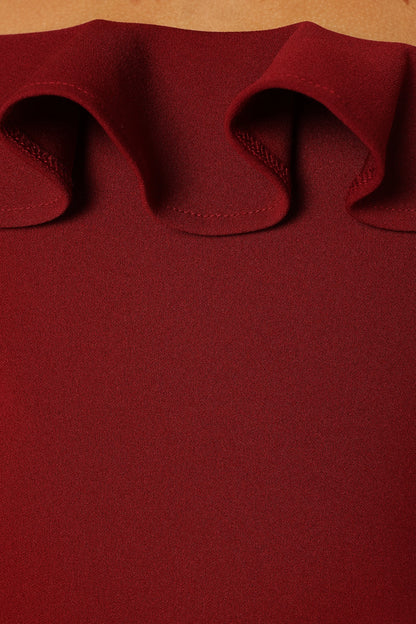 Mikaela Bodysuit Dark Red