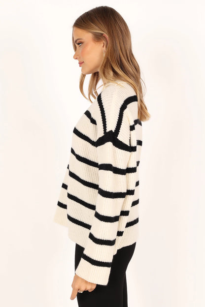 Hazel Knit Sweater Cream