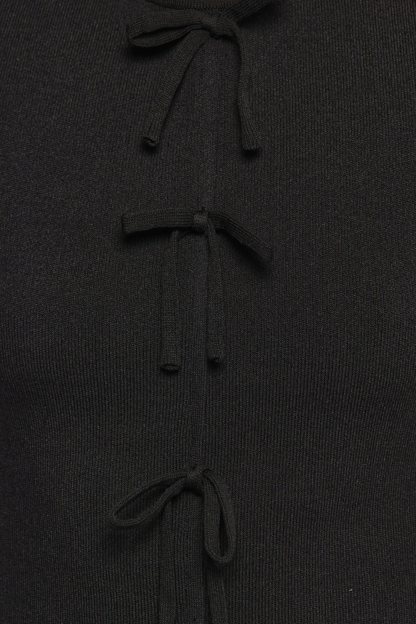 Milani Bow Knitted Top Black