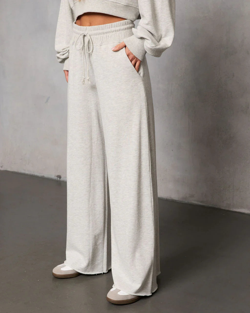 Off Hours Fleece Wide Leg Sweatpants