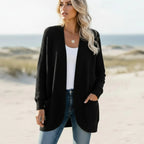 Boho Long Knit Cardigan with Pockets