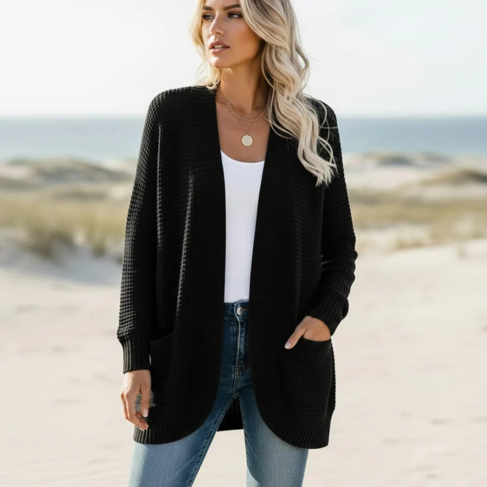 Boho Long Knit Cardigan with Pockets