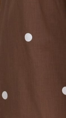 Nadine Shirt and Shorts Set Chocolate Polka