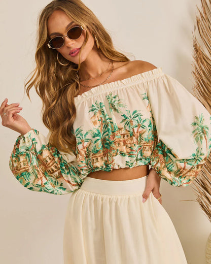 Sun Club Novelty Off The Shoulder Top