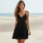 Sleeveless Boho Babydoll Mini Dress
