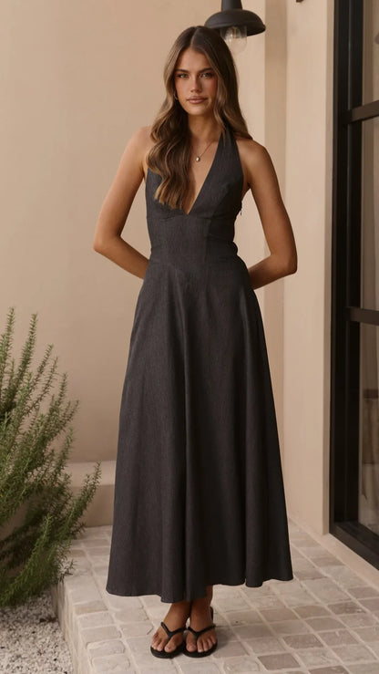Skye Maxi Dress Steel Grey