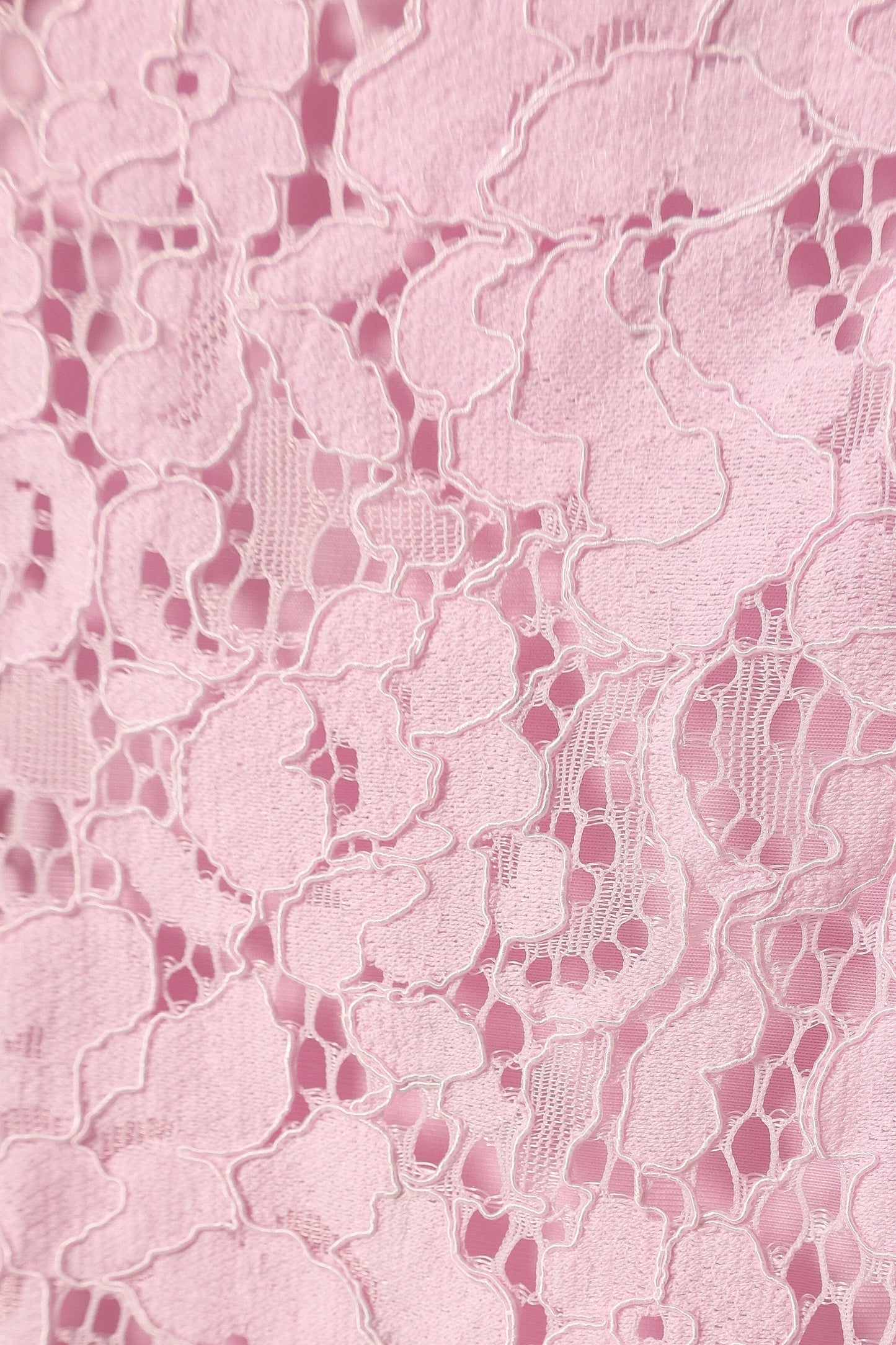 Allegra Lace Midi Dress Pink