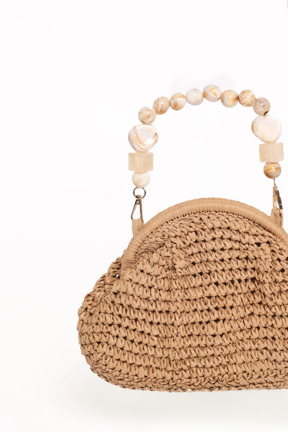 Elora Woven Bag Tan