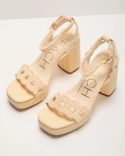 Jetsetter Woven Platform Heels