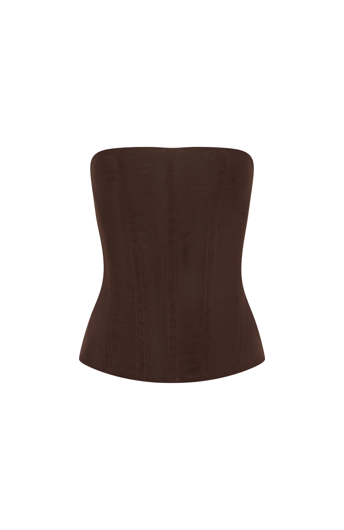 Tell Me A Secret Strapless Bustier Chocolate