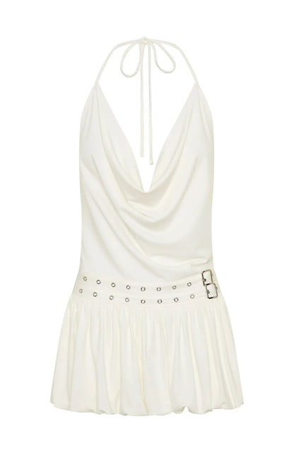 Calling Me Mini Dress Cream